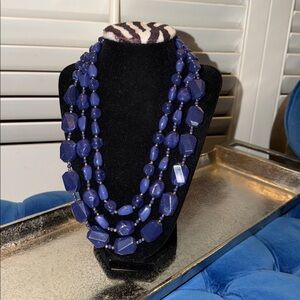 Sugar Fix Elegant Blue Beaded Necklace